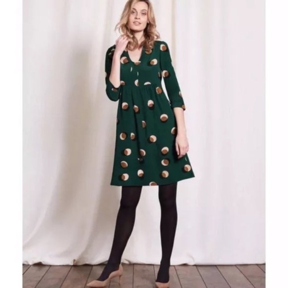 BODEN Green Mollie Tunic Shift Dress